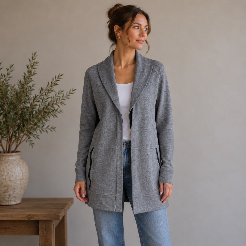 Lululemon Gray Yin to my Yang Sweatshirt Cardigan / Jacket 8/10 *